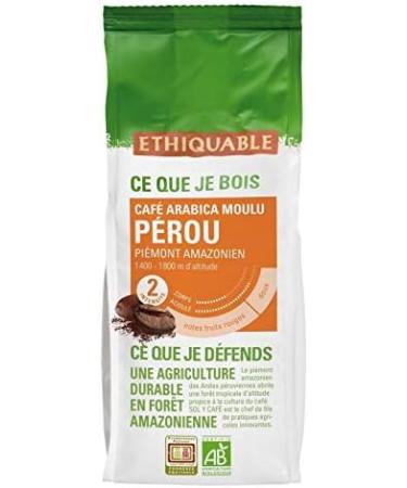  Epicerie sal e ETHIQUABLE - Organic Ground Coffee from Peru 250G - Pack of 2 - Buy Online on GoSupps.com