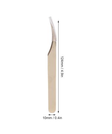 Professional Stainless Steel Eyelash Extension Tweezers - Curved for Voluminous Applications - Buy Online on GoSupps.com