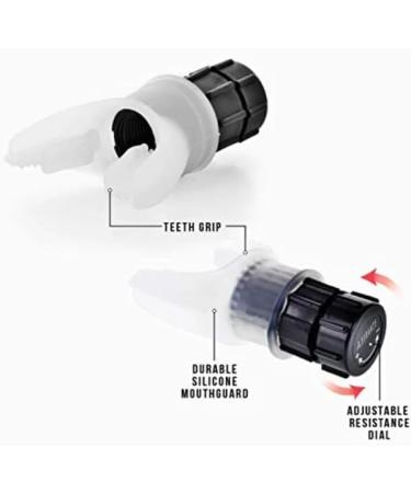 OYSTERBOY Compact Silicone Breathing Exercise Device for Expiratory Inspiratory Muscle Resistant Trainer Lung Capacity Respiratory Therapy Training Inhale Health O2 Trainer (White) - Buy Online on GoSupps.com