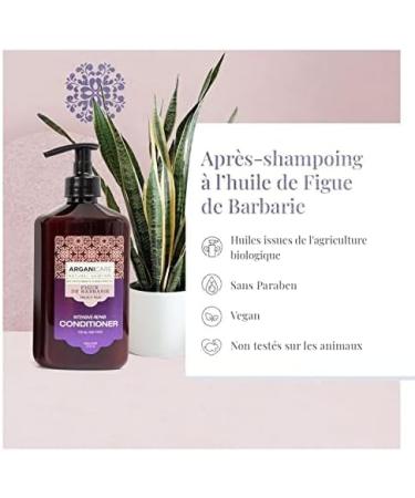 ARGANICARE - Apr s-Shampoing R parateur la Figue de Barbarie et la Vitamine E - Soin pour Cheveux - 400 ml - Buy Online on GoSupps.com