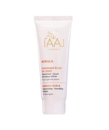 TAAJ| Radiant Complexion Scrub - KERALA| Regenerating Smoothing & Radiance Revealing Scrub| Gently Exfoliates & Purifies the Skin| Eliminates Dead Cells & Impurities| Radiant Complexion| Vegan| 75 ml