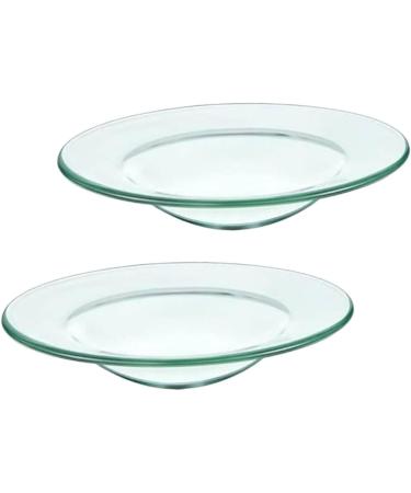 GANAZONO 10 STK Fragrant Wax Melting Bowl Set - Clear Wax Melting Shells & Oil Burners for Aromatherapy | Round Candles 12x12cm | Ideal for Home & Spa - Buy Online on GoSupps.com