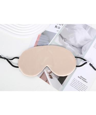 Mulberry Silk Eye Sleep Mask Light Blocking with Adjustable Ear Loops Light and Comfy Anti Aging Skin Care Eye Cover for Sleeping Travel Nap (Pink)