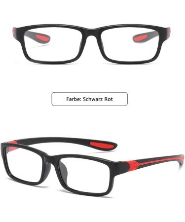 Eyglajdd TR90 Reading Glasses for Women & Men - Rectangle Two-Tone Spring Hinge - 4-Pack Blue Light Blocking - Stylish Black & Blue Red & Black Gray & Red - 2.0x Magnification - Buy Online on GoSupps.com