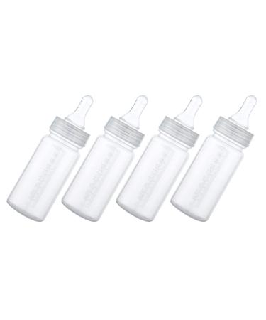 Kisangel Breastfeeding Bottles Bottles Bottle 4pcs Nursing Bottle with Scale 100ml Clear Feeding Bottle Breastmilk Storage Bottles Nursing Bottle for Toddlers Bottles Bottle Breast Feeding Bottle