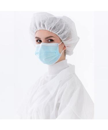ZMDREAM Box of 300 White Disposable Hair Nets for Food Service, Lab, Beauty - Bouffant Caps - Buy Online on GoSupps.com