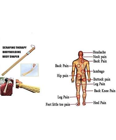 HINTER Bamboo Massage Hammer Sticks - Natural Wooden Handle Massager for Relaxation & Fitness | Eco-Friendly Health Tool - Buy Online on GoSupps.com