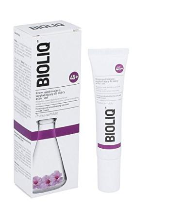 Bioliq 45 + Punish and smoothing eyes and mouth cream - 15 ml - smoothes deep folds around eyes and lips.Reduces dark circles and symptoms of stress.