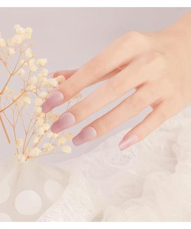 DANNI & TONI Semi Cured Nail Wraps - Aglaia Salon-Quality Gel Nail Stickers Set with Light Pink Tips - 28 Self-Adhesive Strips for Manicure - Buy Online on GoSupps.com