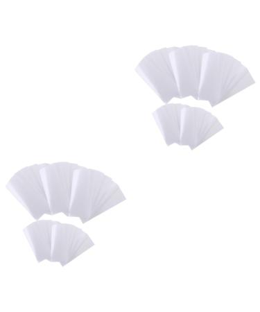 Beaupretty 2 pieces 5 wax paper tool face stencil cleaning wax wax strips fleece white