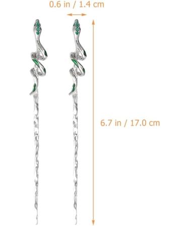 Hair Sword 2 Pieces Hair Eating Sticks Hair Stick Chinese Hemfu Headwear Hair Pin Hair Stick Hanfu Chignon Hair Styling Accessories Silver Hair Sticks Silver - Buy Online on GoSupps.com