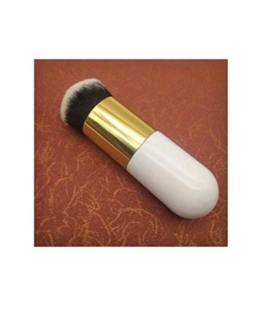 Buy Generic Makeup Face Powder Blush Brush - White & Golden | International Shipping Available - Buy Online on GoSupps.com