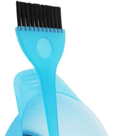 1 Set Hair Dye Color Brush and Bowl Set Hair Color Brush Mixing Bowl Kit for Hair Tint Dying Coloring Applicator Blue hair color brush - Buy Online on GoSupps.com