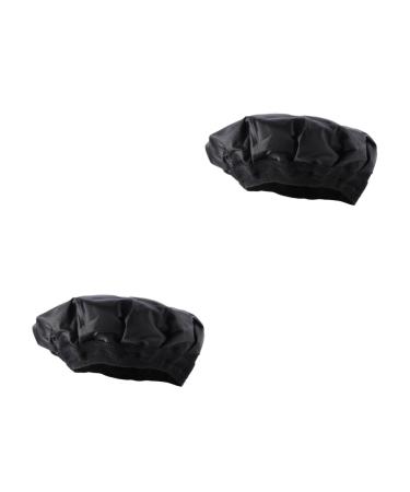 Didiseaon 2pcs Gel Micro Steamer Black for Thermal Durable Microwavable Styling Heat Heated mediumx2pcs Blackx2pcs