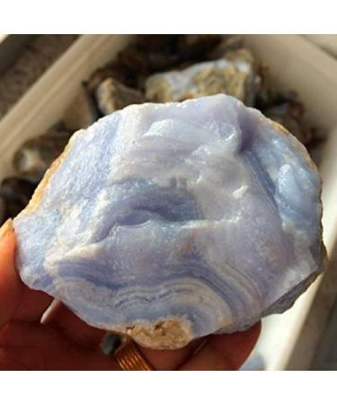 Natural Quartz Crystal Natural Blue Chalcedony Agate Stone Minerals Jewelry Processing Home Decor Crystals Wiccan Stones Home Office Decor ningxiao (Size : 50-90g) - Buy Online on GoSupps.com