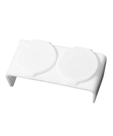 FRCOLOR Monomer Holder nail soaking bowl wash pen dappen dish for monomer bracket Stainless steel nail monomer dish with cover nail Pen wash cup liquid Acrylic manicure various tool