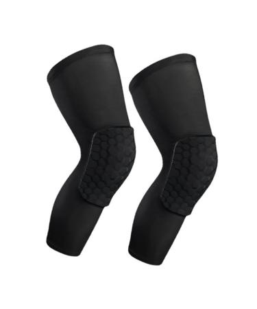 Focket Knee Brace Knee Stabilizer Breathable for Lacrosse (M) M Black