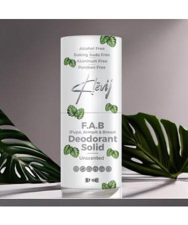 All Natural F.A.B. Deodorant - Unscented | Organic Aluminum-Free 1.7 oz Deodorant for Sensitive Areas - Fupa Armpit & Breast Care - Buy Online on GoSupps.com