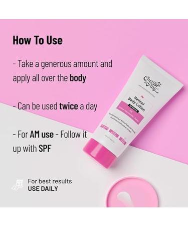 Chemist at Play Anti-Aging Body Lotion | 4% Retinol Niacinamide & Zemea | Skin Brightening Moisturizer for All Skin Types | 200ml - Shop Now for Youthful Skin - Buy Online on GoSupps.com