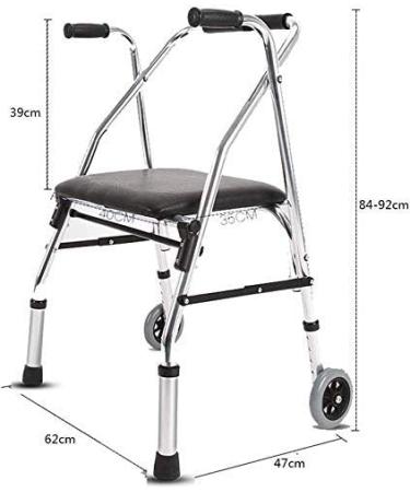 Wheelchair Medical Rehab for Seniors Old People Freedom & Mobility & Lightweight Folding Aluminum Rollator Walker Interesting - Buy Online on GoSupps.com