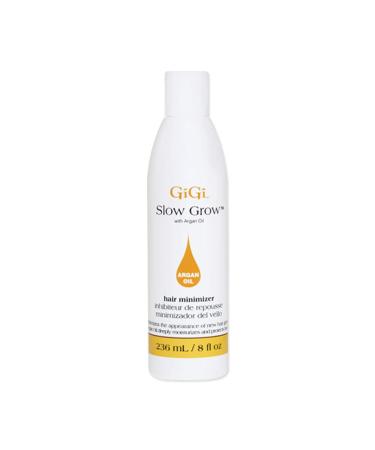 GiGi Slow Grow Hair Inhibitor Lotion with Argan Oil  Hair Regrowth Minimizer  Men and Women  8 oz  1-pack 8 Fl Oz (Pack of 1) Growth Inhibitor