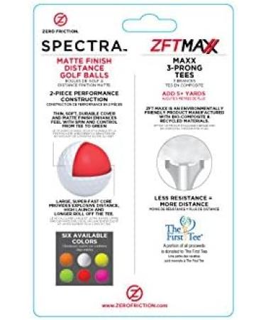 Zero Friction Spectra 2 Ball/Tee Pack - Neon Orange - Buy Online on GoSupps.com