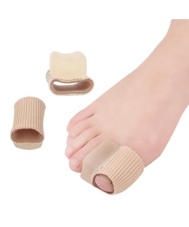 ZHONNA Fiber Toe Corrector 10pcs Toe Corrector for Bunions Silicone Toe Spacers with Soft Gel Lining for Hallux & Bunion Pain Relief