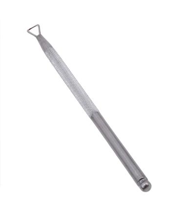 Cuticle Pusher Stainless Steel Triangle Cuticle Peeler Scraper Remove Gel Nail Polish Nail Art Remover Tool(Silver Color)