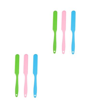 Minkissy silicone hair removal rod wax pencil silicone scrubber wax sticks make-up applicants wax accessories silicone wax applicator cake non-stick powder pebble gel 6