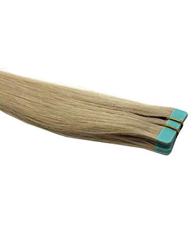 Tape In/On 100% Human Hair Remy Hair Extensions Hair Extension 2.5g / Weft (50cm - 10 Wefts - #613 Light Blonde)