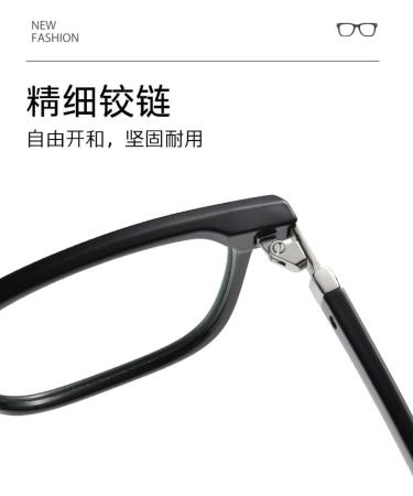 Ultralight TR90 Square Frame Blue Light Blocking Glasses for Men & Women - Anti UV Ray Computer & Reading Glasses - Champagne - 51mm - Buy Online on GoSupps.com