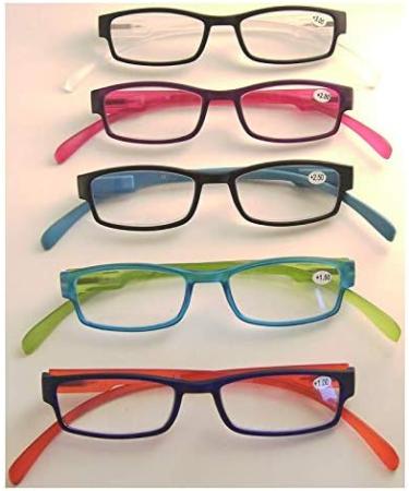 Buy Long Black/Blue Reading Glasses 2.5 - Stylish & Comfortable | International Shipping Available - Buy Online on GoSupps.com