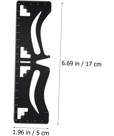 POPETPOP Eyebrow Designer Makeup Supplies Eyebrow Guide Ruler Eyebrow Card Stainless Steel Make up - Buy Online on GoSupps.com