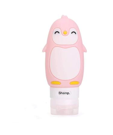 Longsing silicone travel bottles Travel bottle Shampoo Cosmetics Lotion Conditioner shower gel Solar Oil Cream (Rosa)