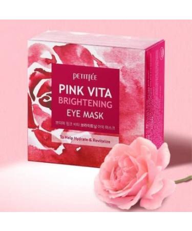 Petitfee Pink Vita Brightening Eye Mask - Revitalize Your Eyes | International Shipping Available - Buy Online on GoSupps.com