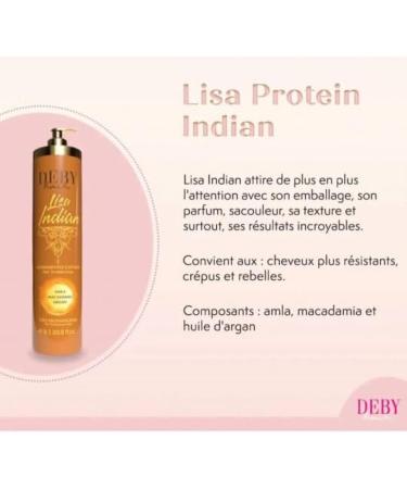  Deby Hair Indian Straightening Deby Hair Lisa Indian 1L - Buy Online on GoSupps.com