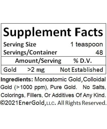 EnerGold Pure-Gold ORMUS Deep-Purple Manna Monoatomic-Colloidal Gold (1000 ppm) - Buy Online on GoSupps.com