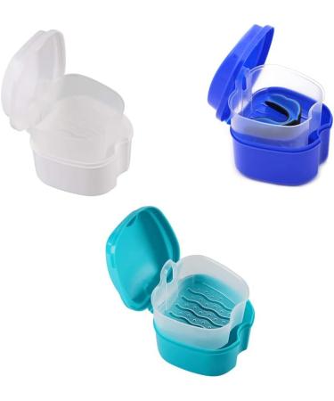 White Prosthesis Case Travel Storage Box for False Teeth with Sieve & Basket Network - Buy Online on GoSupps.com