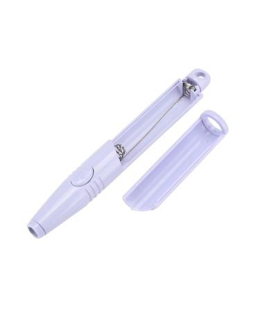Earwax Remover Iron Box Comfortable Grip Focusing Light Purple Electric Earpick Prevent Hurting Quickly Clip for Baby Use