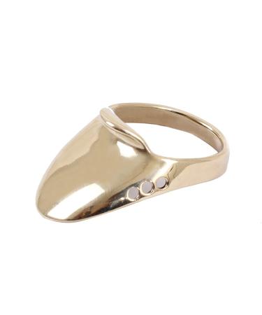 SOPOGER Archery Thumb Ring Handmade Brass Thumb Draw Release Finger Tab Bow Finger Guard Traditional Recurve Bow Hunting Finger Protector Shooting Ring Safety Accessories 22#
