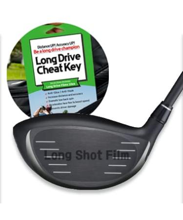 Long Drive Cheat Key Anti Slice & Hook Golf Film Protector - Non Slicing Increase Distance Reduce Spin Straight Shot Club Protect Golf Accessories