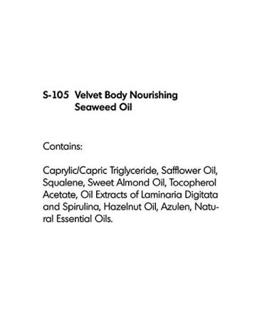 Raya Velvet Body Nourishing Seaweed Oil - Hydrating 8 oz Treatment with Natural French Seaweed & Vitamins - Buy Online on GoSupps.com
