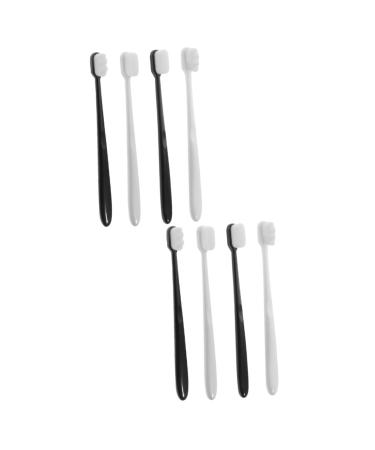 Frcolor 8 pcs soft toothbrush extra soft natural bristles toothbrushes brevi toothbrush super soft bristle toothbrush with soft bristles for adult cleaning brush portable travel pp