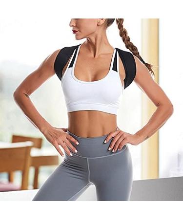 YMGSCC Posture Corrector Adjustable Back Support Belt Spine Back Shoulder Brace Support Belts Adult Invisible Hunchback Belts(A Black XL) X-Large A Black - Buy Online on GoSupps.com