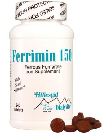 Dialyvite - Ferrous Fumarate - Ferrimin 150-240 Tablets