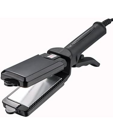 3 Plate Hair Crimper & Straightener - Titanium Flat Iron & Waver - Adjustable Temperature Curling Tool for Fluffy Waves - Buy Online on GoSupps.com