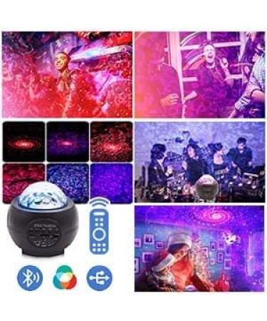 3-in-1 Star Lights Projector: LED Night Galaxy Light for Bedroom Decor - Bluetooth Music, USB, Color Changing - Perfect Sky Star Lite for Kids & Adults - Buy Online on GoSupps.com