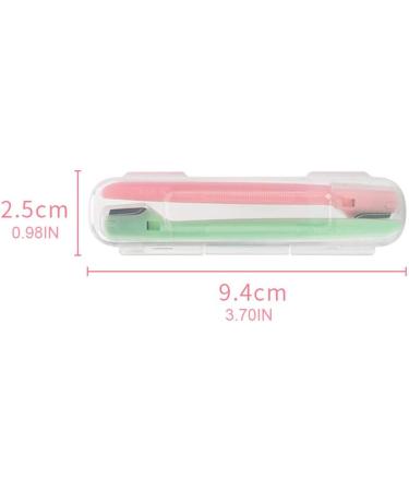 Mini Eye Brewing Pencil - Durable Stainless Steel Eyebrow Trimmers for Women | 2-Piece Makeup Tool Set - Buy Online on GoSupps.com