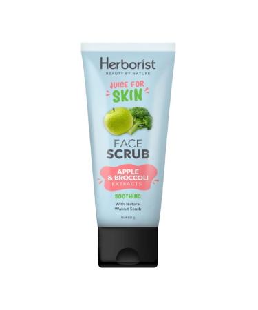 Herborist Juice For Skin series Face Scrub 60g Apple & Broccoli (Pack of 1)