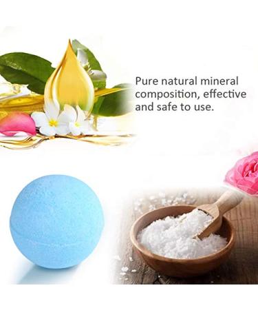 Handmade Moisturizing Bath Bombs with Aromatherapy - SPA Bubble Shower for Dry Skin - Bath Salt Enriched with Mineral Oil and Plant Essence - Perfect Gift for Kids and Women (Blue) - Buy Online on GoSupps.com
